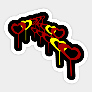 Hearts design Sticker